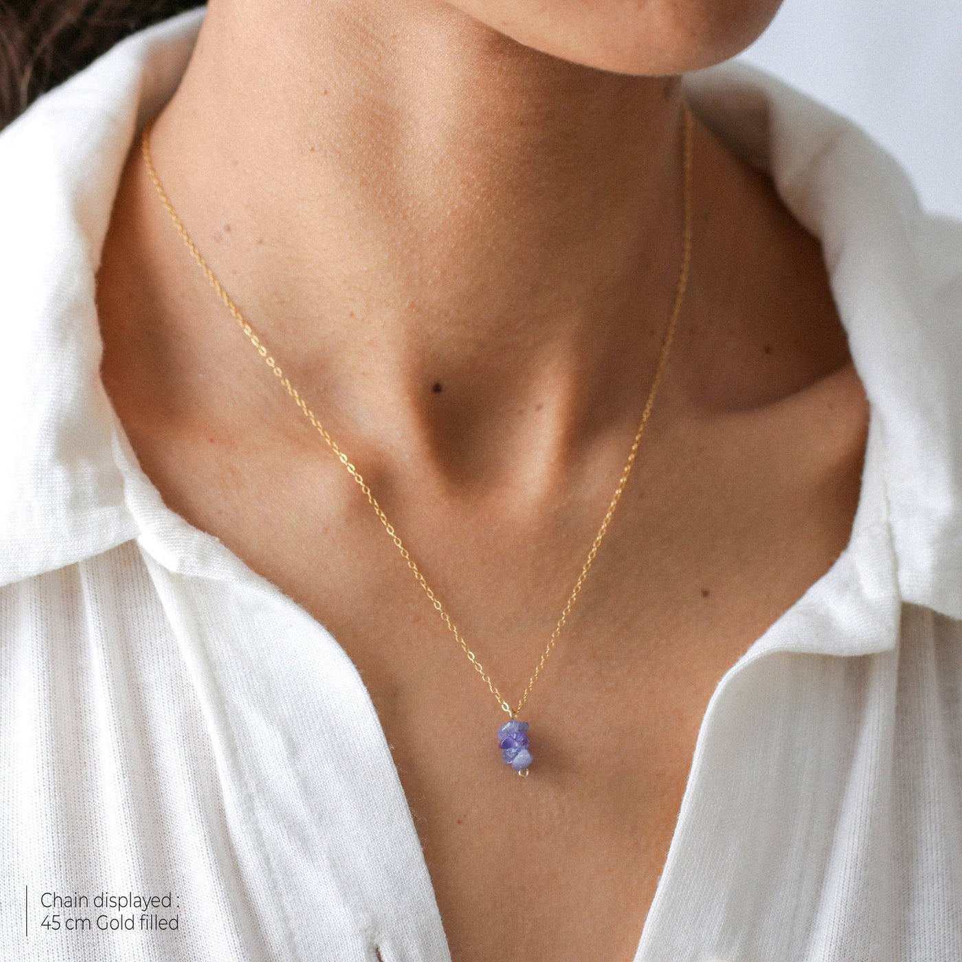 Briseis - Collier avec Tanzanite Naturelle - Petite Vagabonde