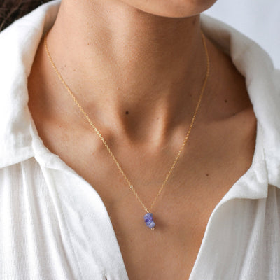 Briseis - Collier avec Tanzanite Naturelle - Petite Vagabonde