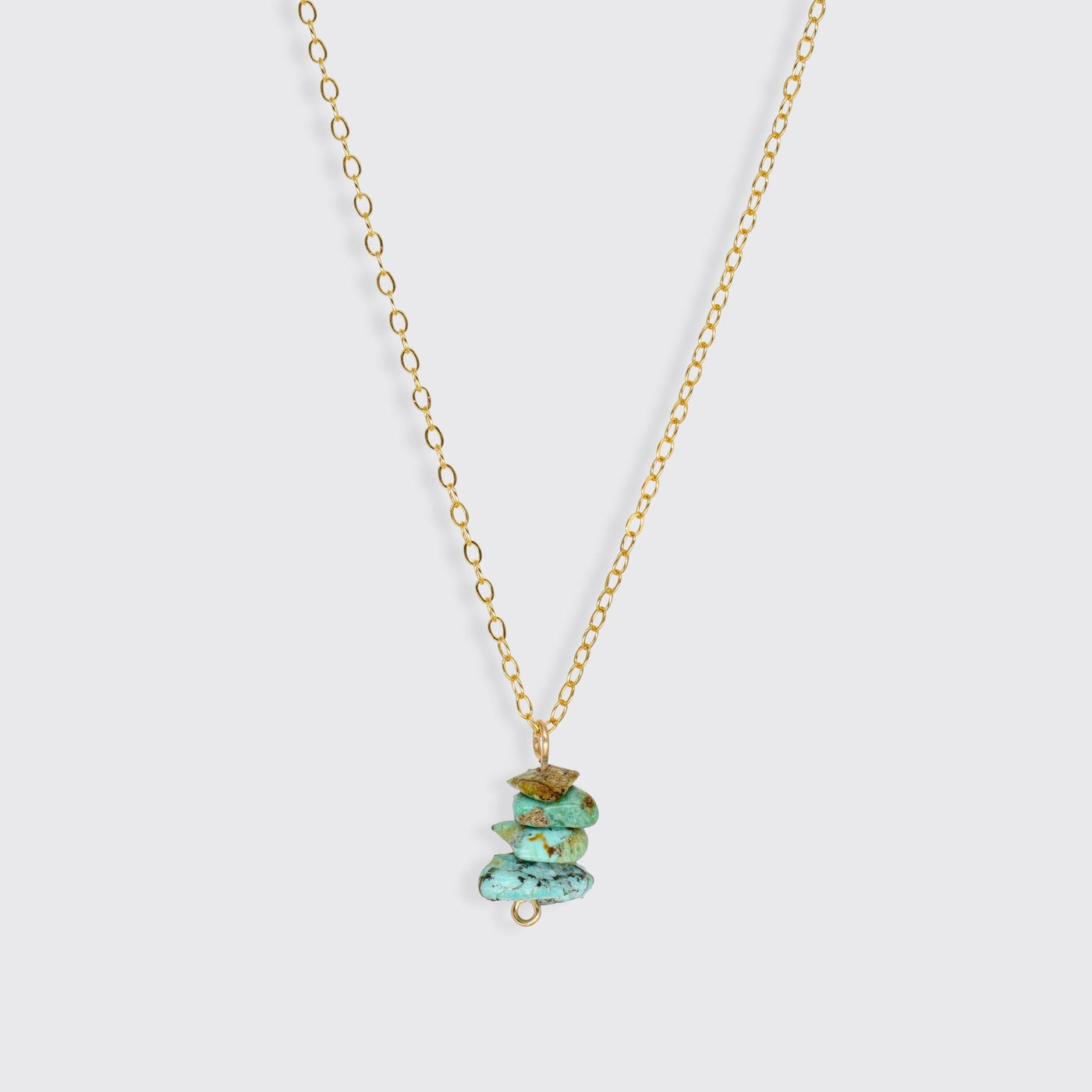 Briseis - Collier avec Turquoise Tibétaine Naturelle - Petite Vagabonde