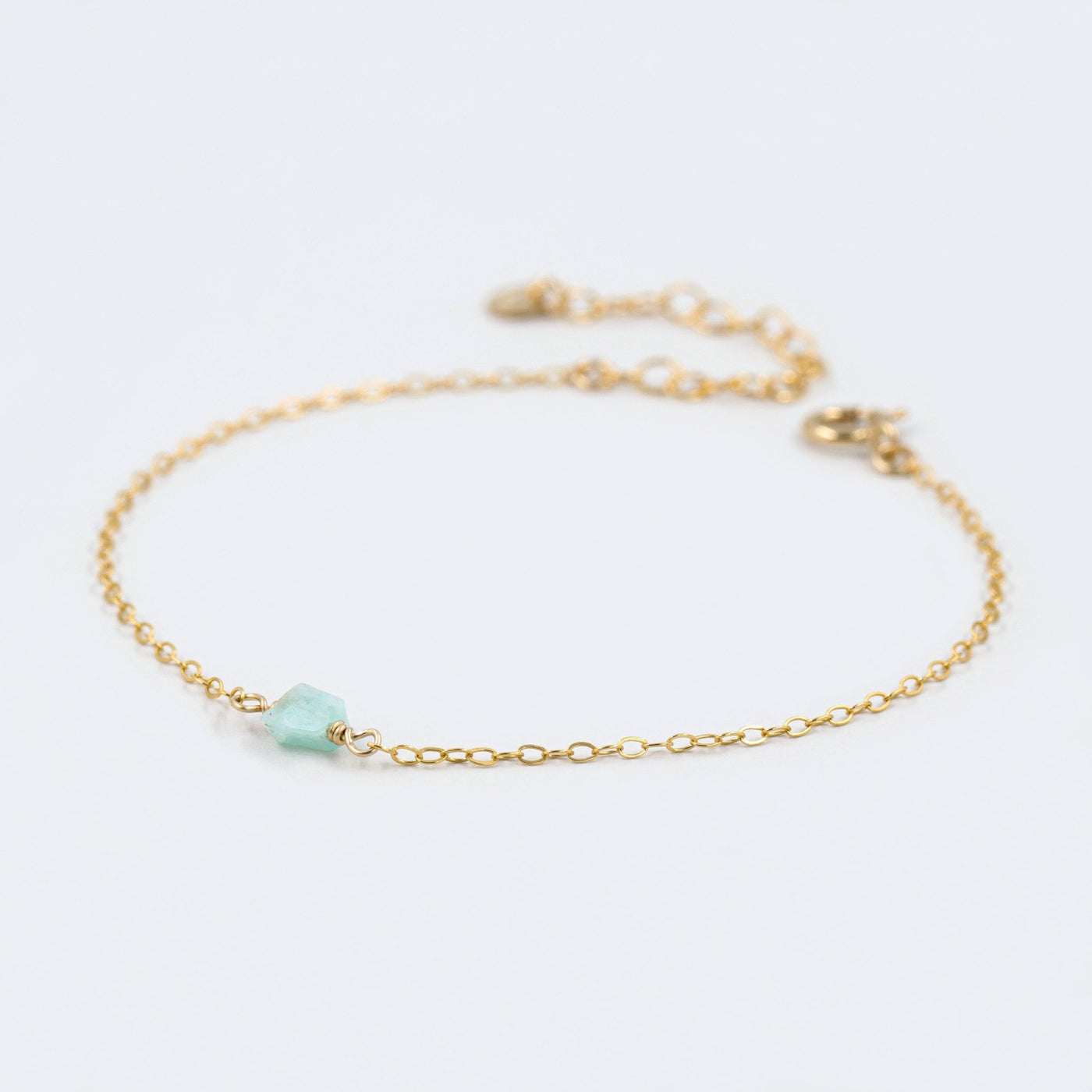 Camina - Bracelet avec Amazonite Naturelle Brute - Petite Vagabonde