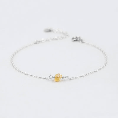 Camina - Bracelet avec Citrine Naturelle Brute - Petite Vagabonde