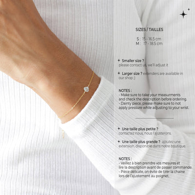 Camina - Bracelet avec Grenat Naturel Brut - Petite Vagabonde