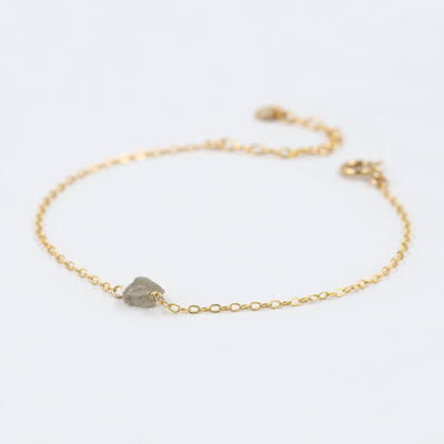 Camina - Bracelet avec Labradorite Naturelle Brute - Petite Vagabonde