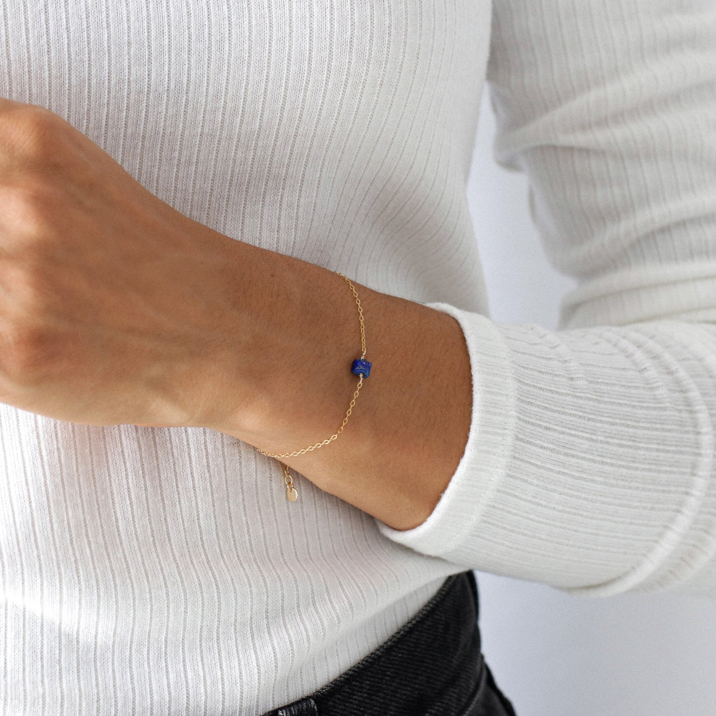 Camina - Bracelet avec Lapis Lazuli Naturel Brut - Petite Vagabonde