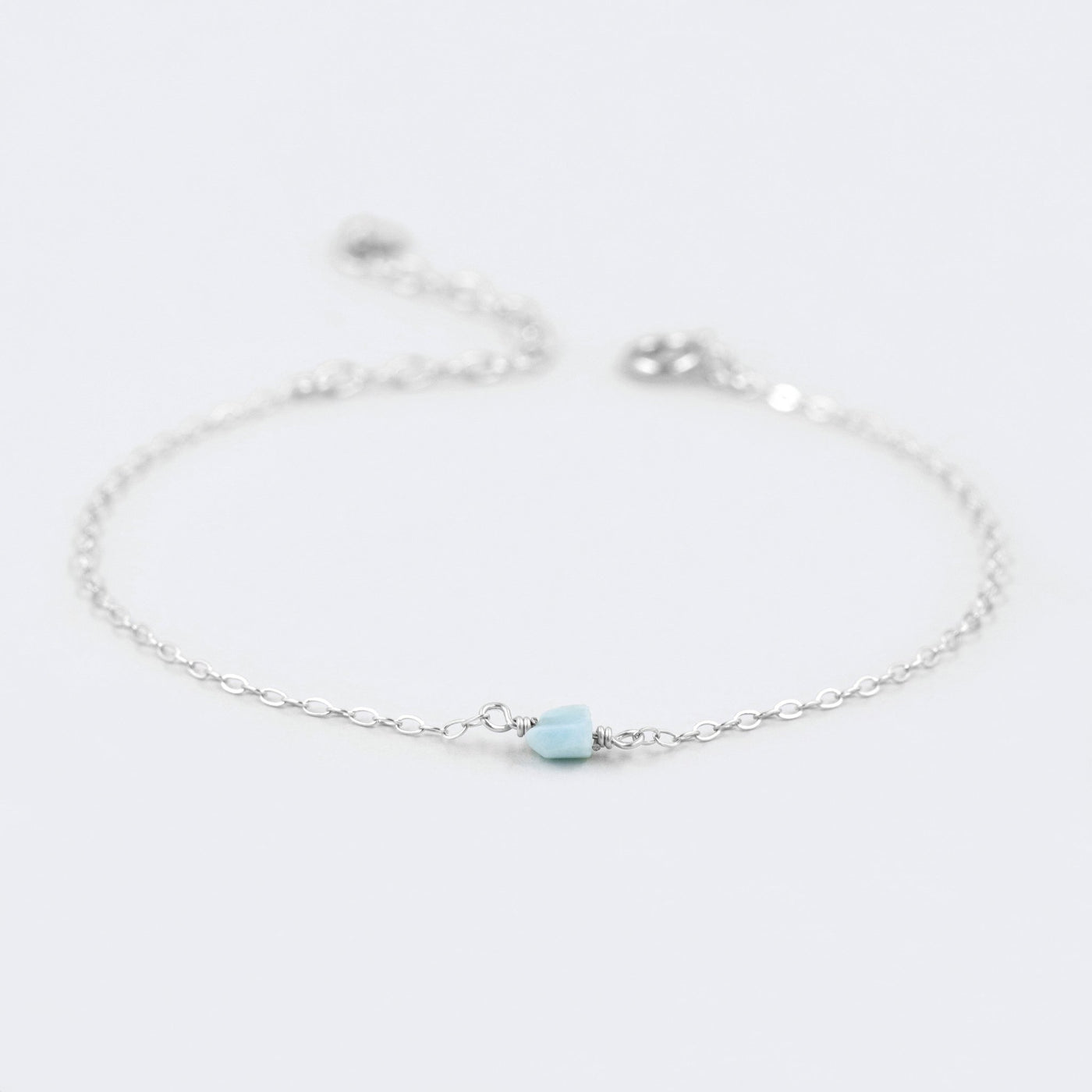 Camina - Bracelet avec Larimar Naturel Brut - Petite Vagabonde