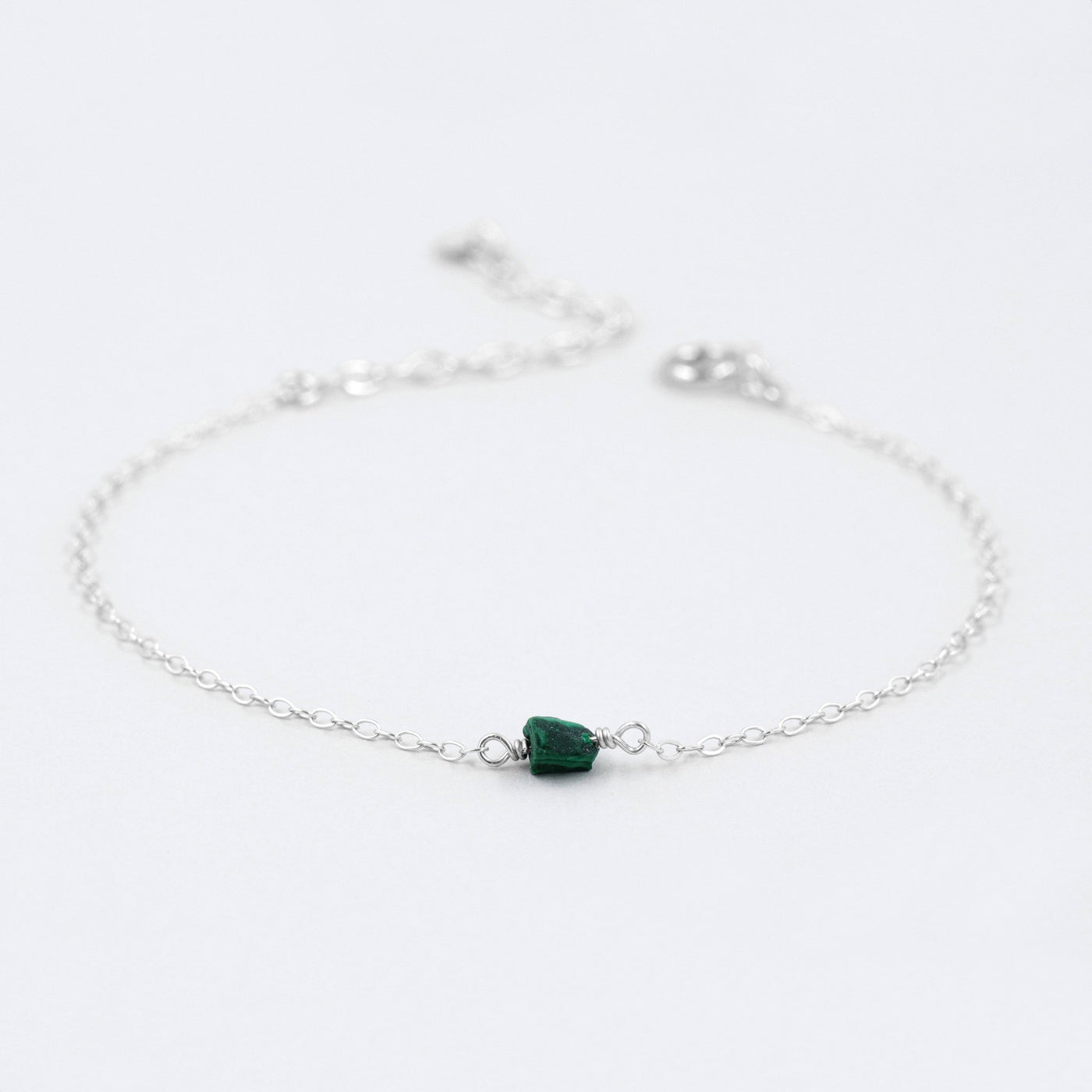 Camina - Bracelet avec Malachite Naturelle Brute - Petite Vagabonde