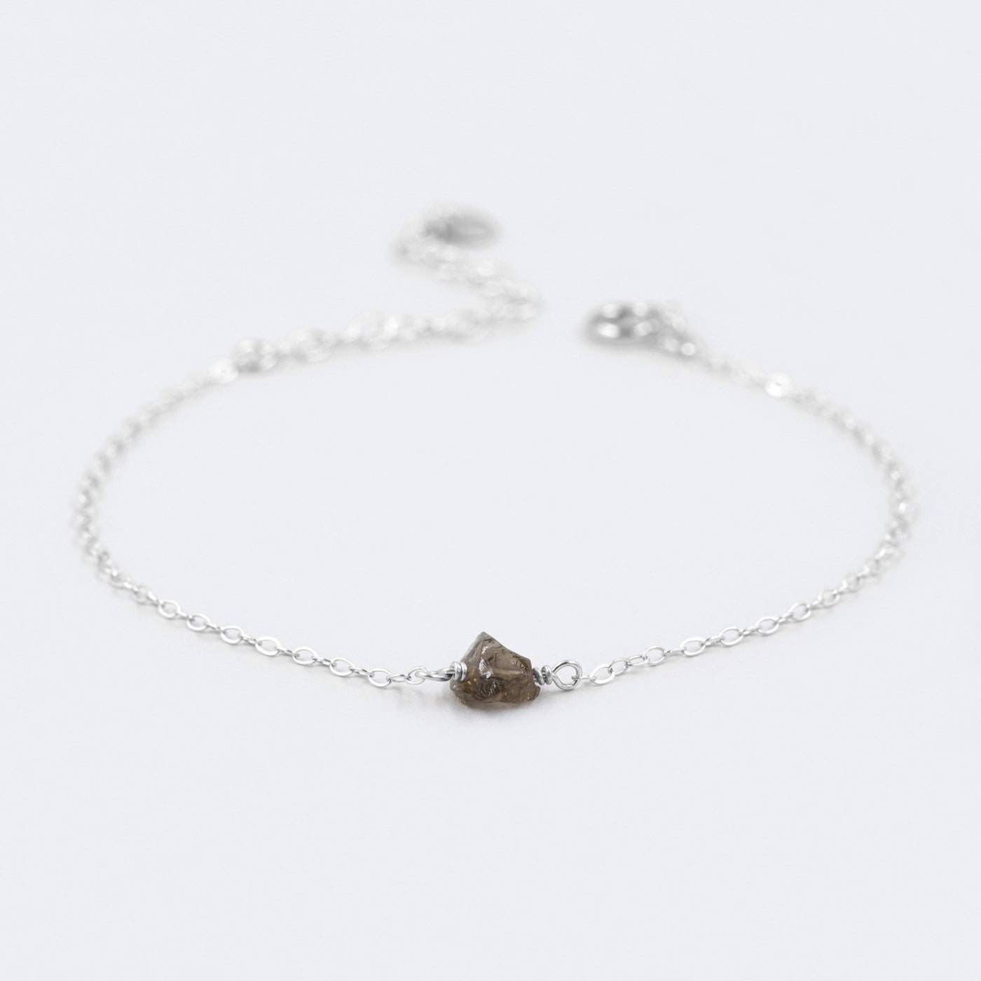 Camina - Bracelet avec Quartz Fumé Naturel Brut - Petite Vagabonde