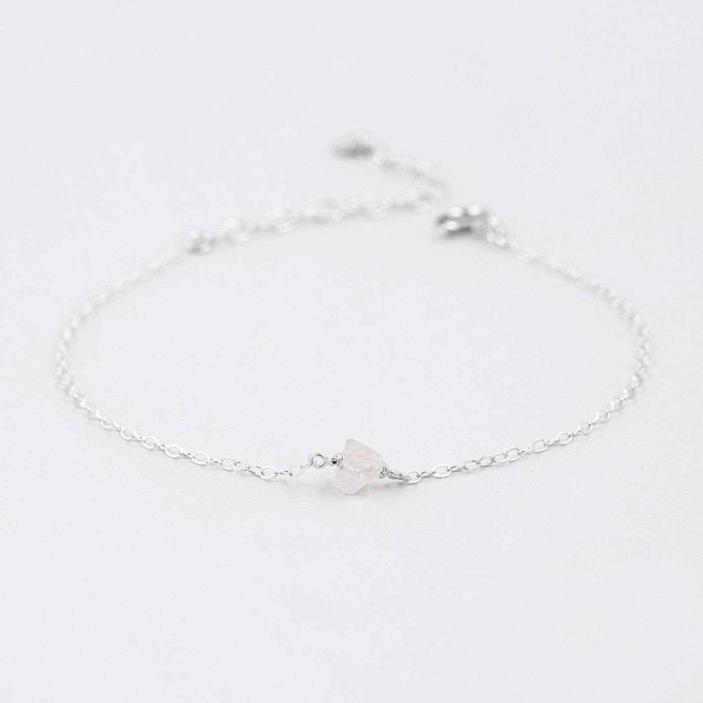 Camina - Bracelet avec Quartz Rose Naturel Brut - Petite Vagabonde