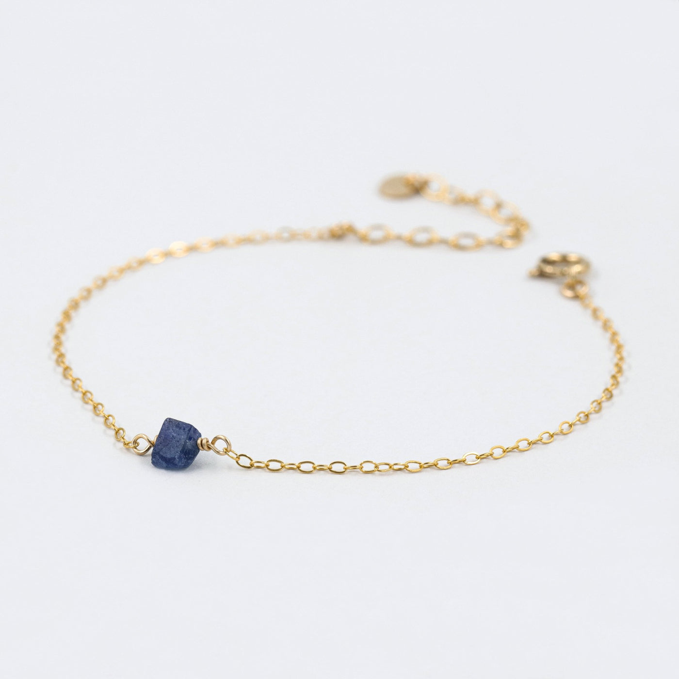 Camina - Bracelet avec Saphir Bleu Naturel Brut - Petite Vagabonde