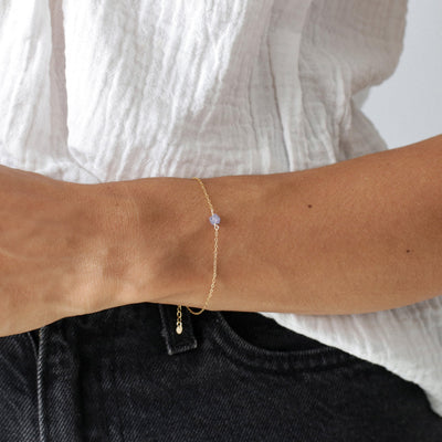 Camina - Bracelet avec Tanzanite Naturelle Brute - Petite Vagabonde