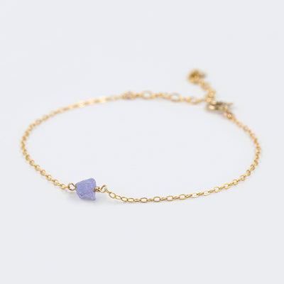 Camina - Bracelet avec Tanzanite Naturelle Brute - Petite Vagabonde