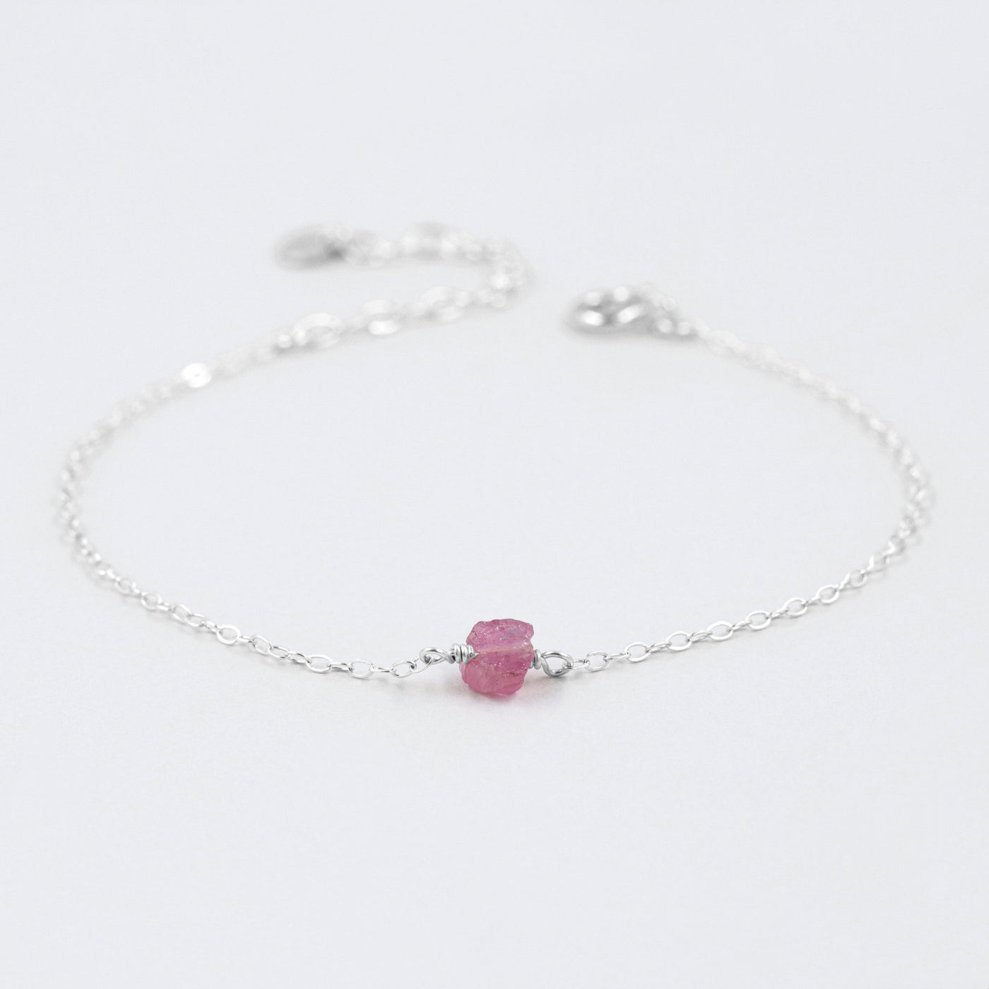 Camina - Bracelet avec Tourmaline Rose Naturelle Brute - Petite Vagabonde