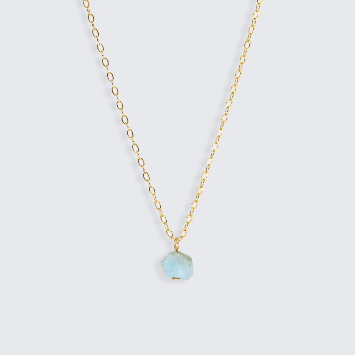 Camina - Collier avec Larimar Naturel Brut - Petite Vagabonde