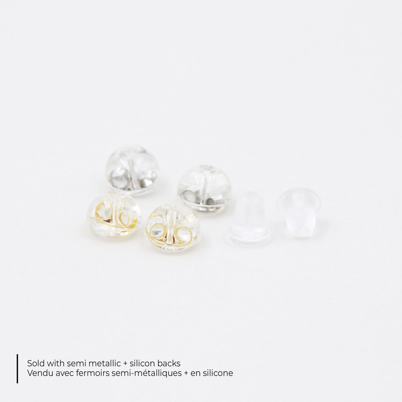 Helif - Puces d'Oreilles en Argent Massif 1.5-5mm - Petite Vagabonde