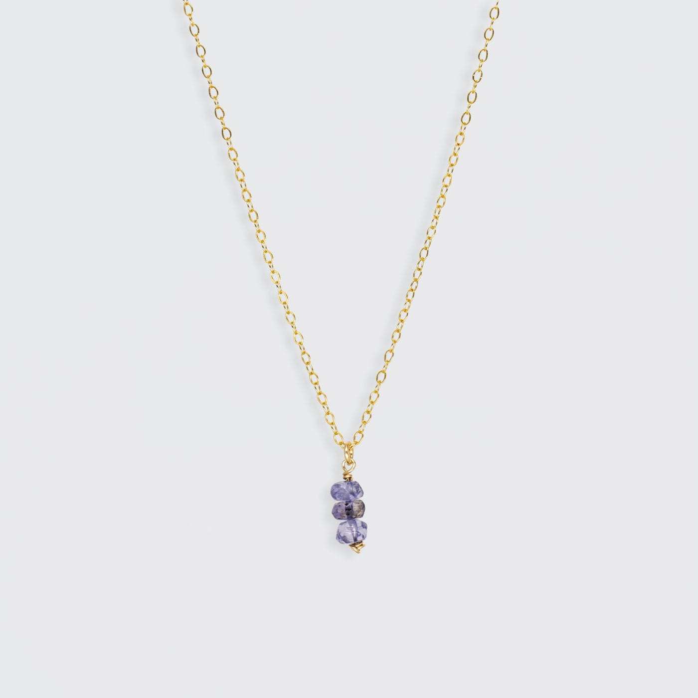 Iris - Collier avec Iolite Naturelle - Petite Vagabonde