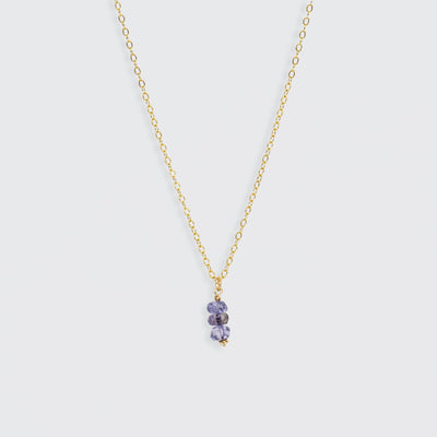 Iris - Collier avec Iolite Naturelle - Petite Vagabonde