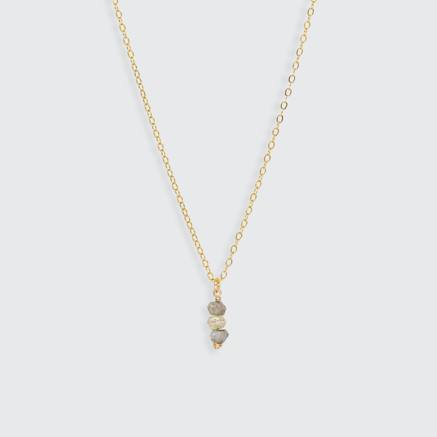 Iris - Collier avec Labradorite Naturelle - Petite Vagabonde