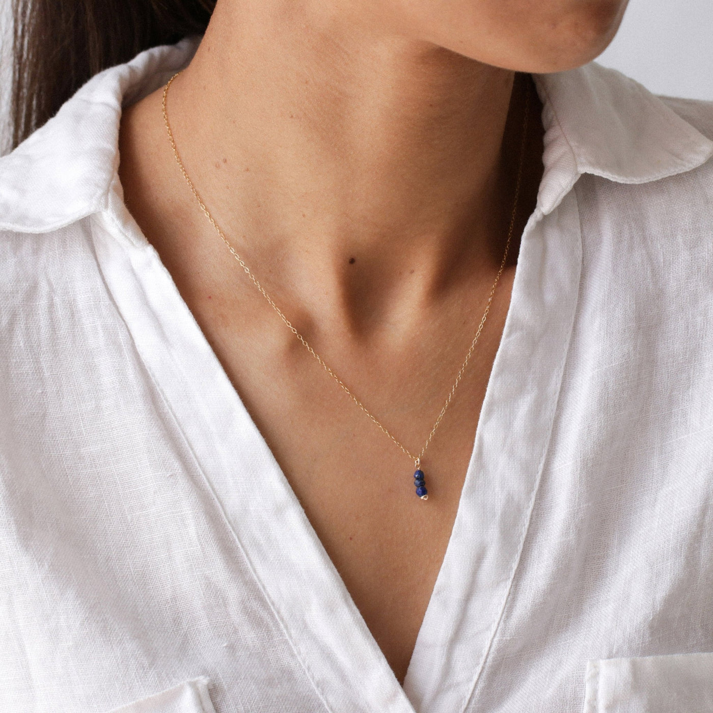 Iris - Collier avec Lapis Lazuli Naturel - Petite Vagabonde