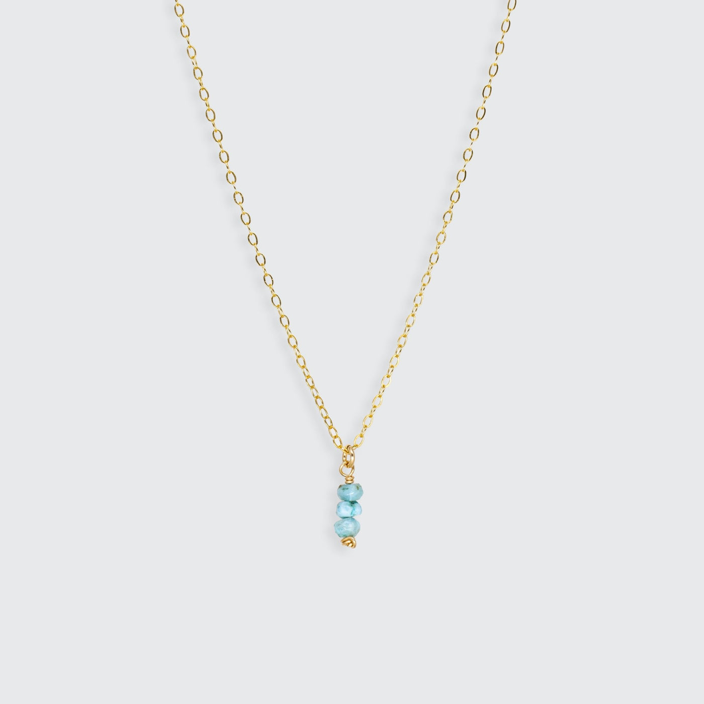 Iris - Collier avec Larimar Naturel - Petite Vagabonde