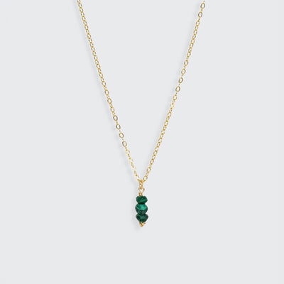 Iris - Collier avec Malachite Naturelle - Petite Vagabonde