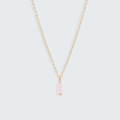 Iris - Collier avec Morganite Naturelle - Petite Vagabonde