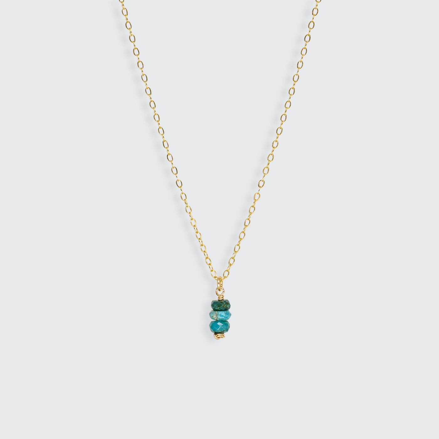 Iris - Collier avec Turquoise Tibétaine Naturelle - Petite Vagabonde