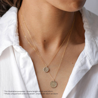 Thais - Collier Initiale 10mm et 6mm - Petite Vagabonde